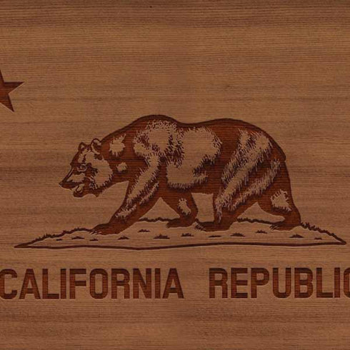 California Wood Flag Google Home Skin